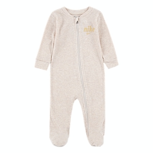 Nike® Newborn Ribbed Zip-Up Footed Coverall in