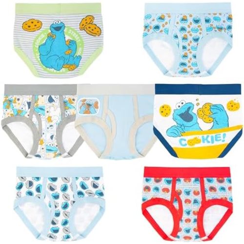 Sesame Street boys Underwear With Favorites Like Elmo, Cookie Monster & Big Bird in Sizes 18m, 2/3t, 4t