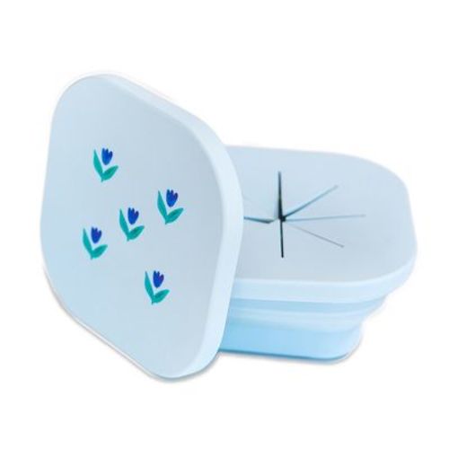 Austin Baby Co Silicone Collapsible Bowl – Reusable Container with Two Lids for mealtime, snack time, and storage– BPA free for Toddlers and Babies