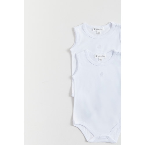 Logo 2-Pack Sleeveless Bodysuits