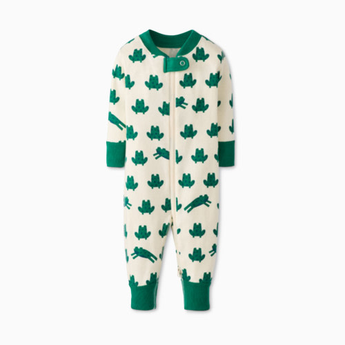 Hanna Andersson Baby Organic Cotton Footless Sleeper - Ribbit Ribbit, 6-12 M