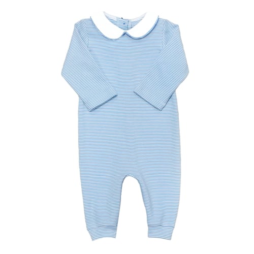 Oliver Bubble, Light Blue Bitty Stripe Knit