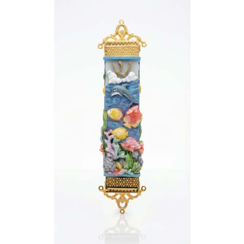 Coral Reef Sea Life Mezuzah