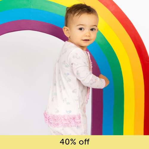 forget me not modal magnetic parent favorite footie with ruffles