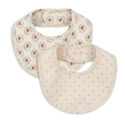 Pirouette bandana bibs - Set of 2 | Ecru