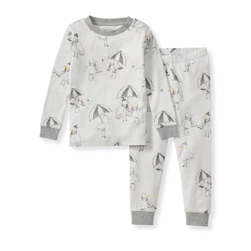 Burt's Bees Baby Boys' 2-Piece Long Sleeve Tee and Pants Organic Cotton Pajama Set