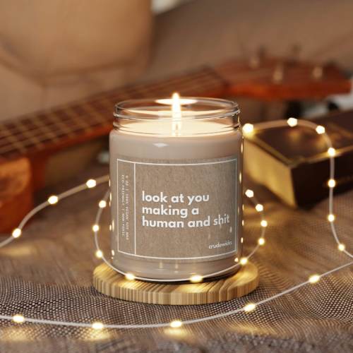 Look at You Making a Human Funny Candle Gift for Her Pregnant Gift Mother&#39;s Day Gift Wife Gifts New Mom Gift Pregnancy Announcement