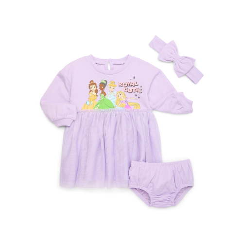 Disney Character Baby Girls Tutu Dress, Diaper Cover & Headband, 3-Piece Set, Sizes 0/3 Months -24 Months