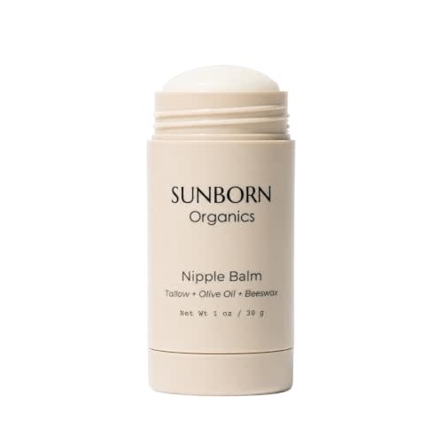 Nipple Balm | Nursing-Safe Lanolin-Free Nipple Cream with 3 Edible Ingredients for Sore or Cracked Nipples | Safe for Baby, No Wipe-Off, Third-Party Tested | Made in USA