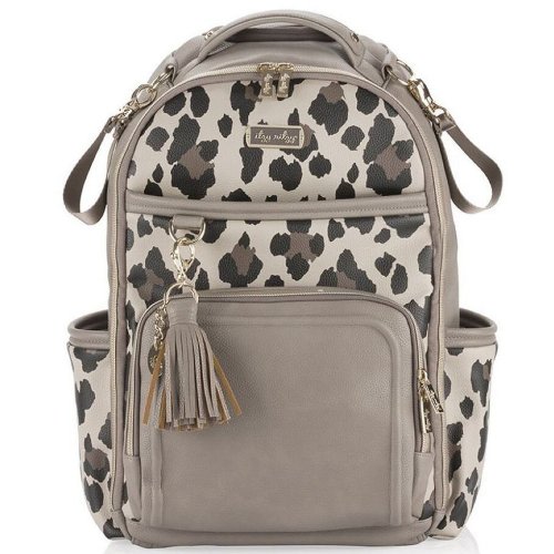 Itzy Ritzy Leopard Print Boss Plus Large Diaper Bag Backpack