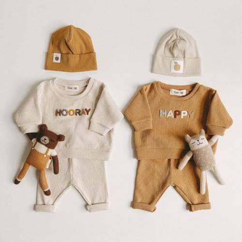 Baby Fashion Happy Cotton Outfit  Toddler Baby Boy Girl - Etsy