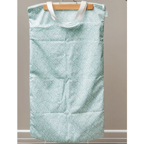 Large Zipper Hanging Wet Bag, Laundry Bag with Handles