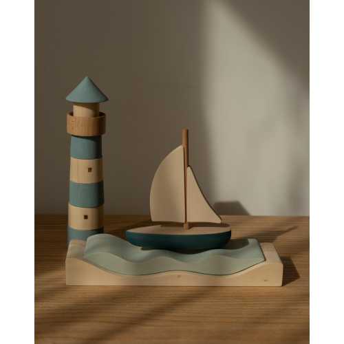 Wooden Transportation Toys, Adventure Play Set, Storytelling Toys, Open Ended Play, Gift for Kids 3+