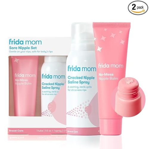Frida Mom Nipple Cream and Saline Spray Set