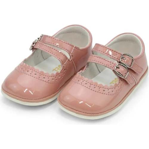 Elise Double Strap Mary Jane (Baby), Patent Rose - L'Amour | Maisonette