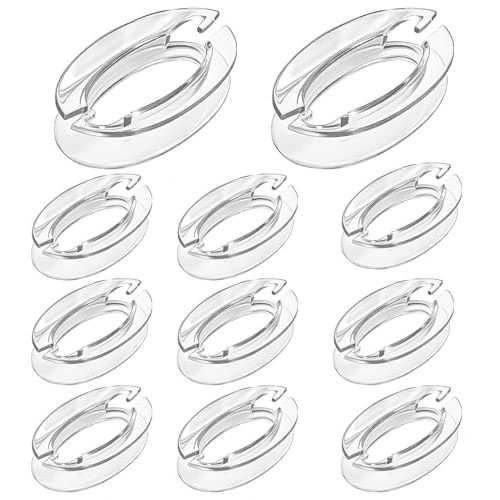 12 Pack Window Blind Cord Winder, Safety Baby Proof Blind Cord Holder Wrap, Childproof Clear Plastic Windows Shade String Clips,Blind String Holder,No Wall Damage (12 Pack)