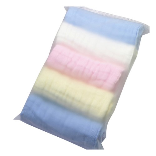 WNFJR 5-Pack White Cotton Reusable Baby Cloth Diapers, Eco-Friendly and Absorbent for Newborn Skin, Easy to Clean