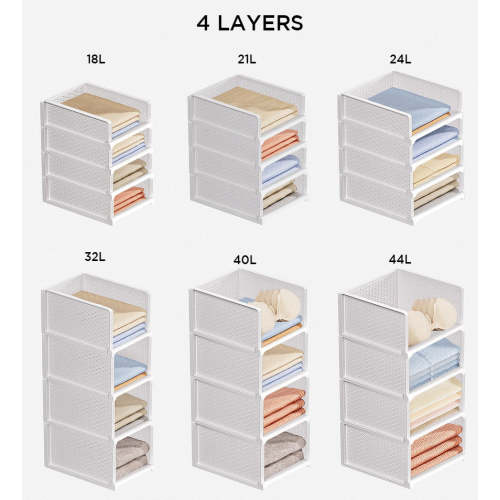 Joybos® Stackable Storage Basket Foldable Closet Organizers F243