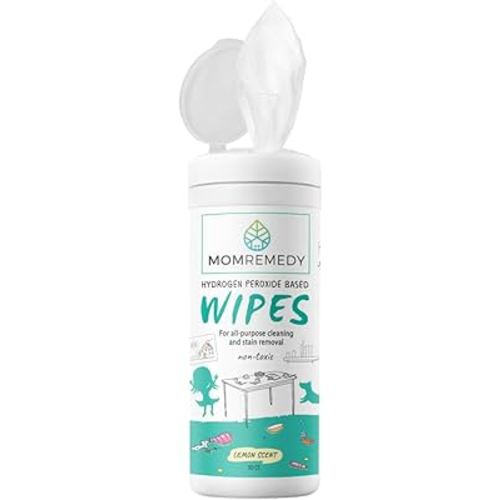 Hydrogen Peroxide Cleaning Wipes | All Purpose Cleaner and Stain Remover | Multipurpose for Home, Kitchen, Bathroom, All Surfaces | Non-Toxic | Single Pack (30CT)