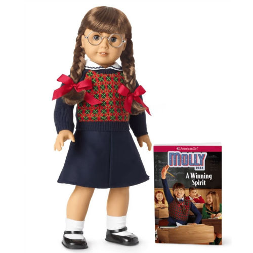AMERICAN GIRL MOLLY DOLL IN ORIGINAL BOX WITH MEET ACCESSORIES