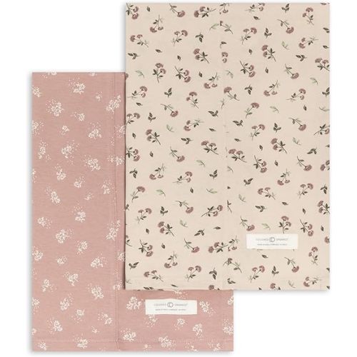 Colored Organics Baby 2 Pack Organic Cotton Burp Cloths Set - Betty + Ophelia Floral