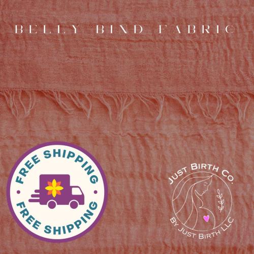 Organic Gauze Cotton Bengkung Belly Binding Wrap for Postpartum • Adjustable Postnatal Support • Doula Recommended
