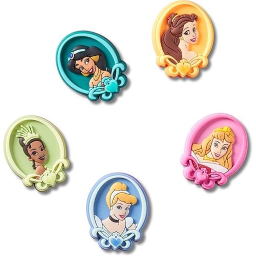 Crocs, Unisex, Jibbitz Characters, Disney Princesses, 5 Pack