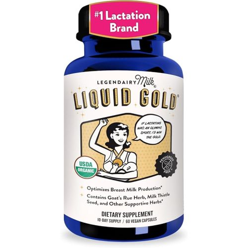 Legendairy Milk Liquid Gold Organic Lactation Support, 60 Capsules