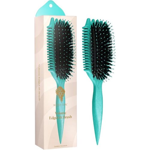 Bounce Curl Volume EdgeLift Brush, 5-In-1 Styling Tool, Defined Curls Teal