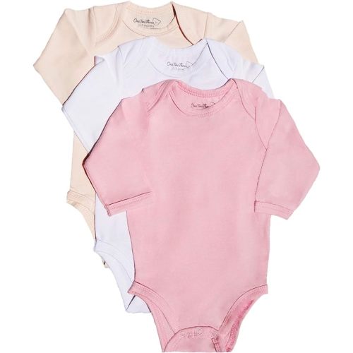 123 Bear Baby Cotton Spandex Long-Sleeve bodysuits unisex boy girl