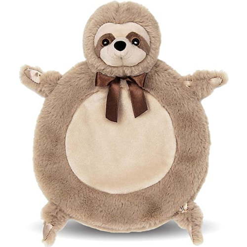 Bearington Collection Unisex Baby Wee Speedster, Small Sloth Stuffed Animal Lovie 8 x 7 inch