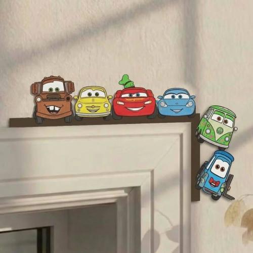 Disney Cars Door Corner Sign,, Pixar Characters Home Decor,  Nursery Shelf Sitter, Cartoon Room Sign, Bedroom Corner Decoration