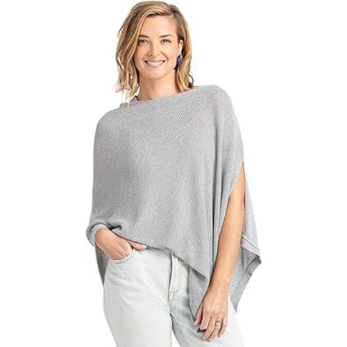 We are Amma | The Cocoon™ - Newborn Essentials Must Haves: Nursing Cover for Breastfeeding Essentials | Nursing Sweater Used as Breastfeeding Cover (Grey, One Size)
