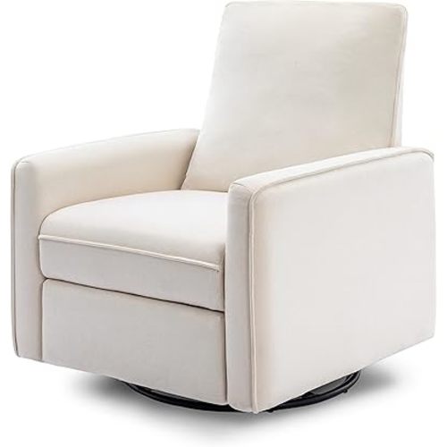 Davinci Penny Recliner and Swivel Glider in Performance Cream Eco-Weave, Water Repellent & Stain Resistant, CertiPUR-US Certified
