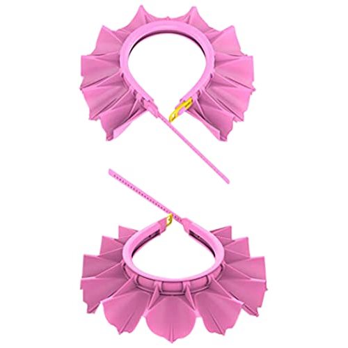 Baby Shower Cap Silicone Bathing Hat, Adjustable Shower Cap Kids, Infants Soft Protection Hat Safety Visor Cap Hat for Toddler Children 1-12 Years old/16.5-22.8 Inches