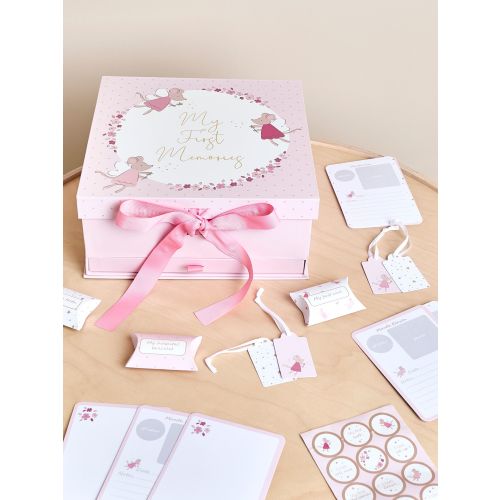 JoJo Maman Bébé Pink Fairy Mouse My First Memories Filled Keepsake Box