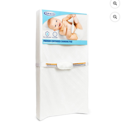 Graco Contoured Water-Resistant Changing Pad, 16x32 inches, with Safety Straps