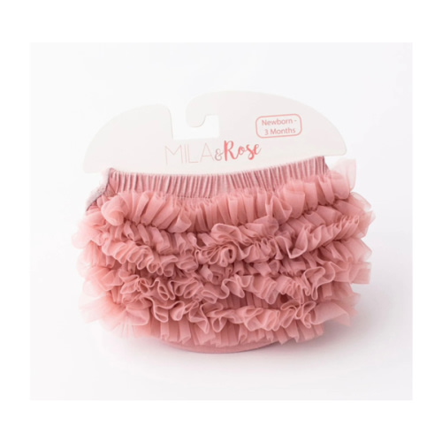 Vintage Pink Ruffle Bum Bloomer | Mila & Rose