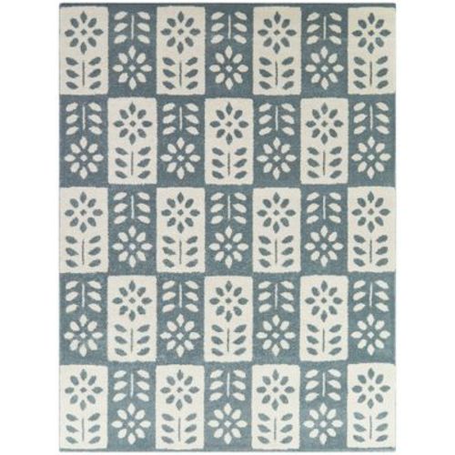 Balta Rugs Karol Floral Teen Rug Blue
