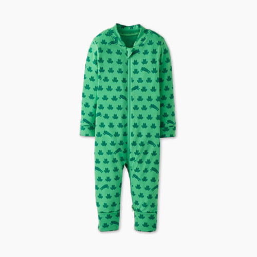 Hanna Andersson Baby 2-Way Zip Sleeper in HannaSoft™ - Mini Ribbit, 3-6 M