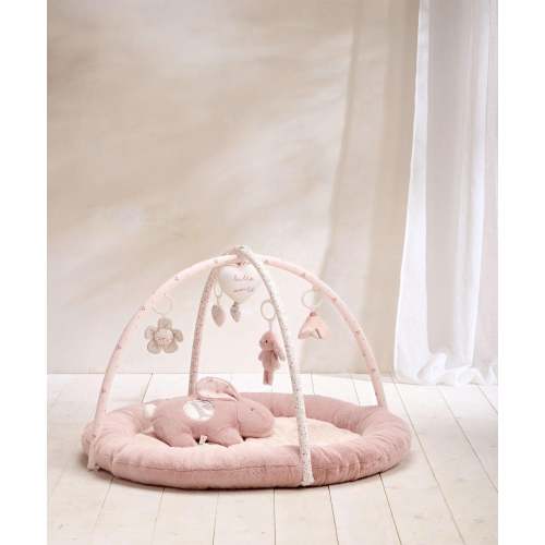 Welcome To The World Bunny Playmat - Pink