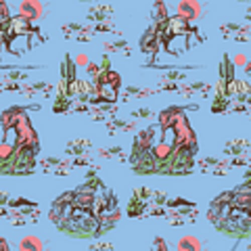 Baby Zip Up - Cowboy Up - Blue – BURLEBO