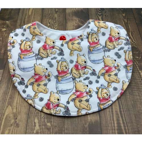 Winnie The Pooh Baby Bib: Cotton Flannel, First Birthday Prop
