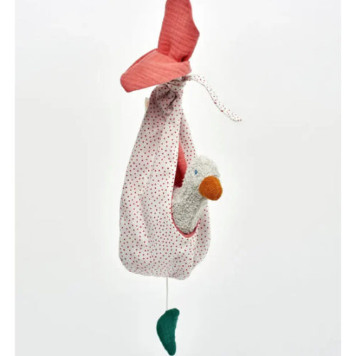 Käthe Kruse Musical Mobile with Duck Rattle - Pink