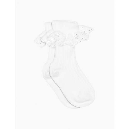 Lisa Lace Socks in White