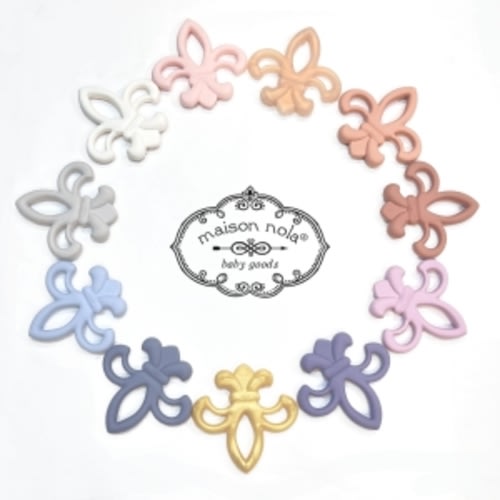 Fleur de Lis Teether - Solid colors | Maison Nola