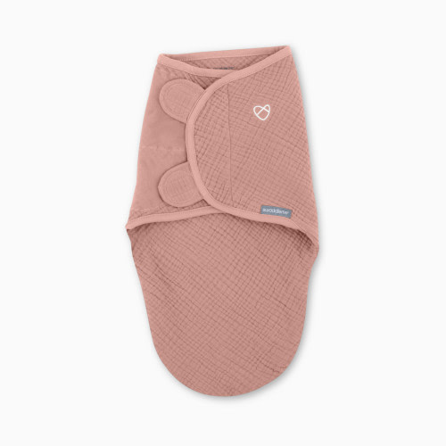 Ingenuity SwaddleMe Muslin Original Swaddle - Blush, 0-3 M