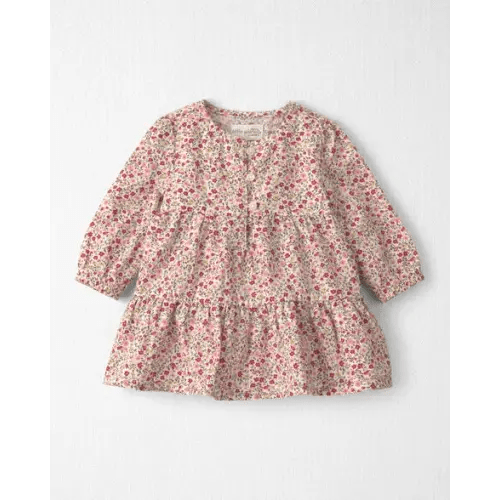 Baby Girl Organic Cotton Dobby Dress in Floral - Little Planet | Carter's