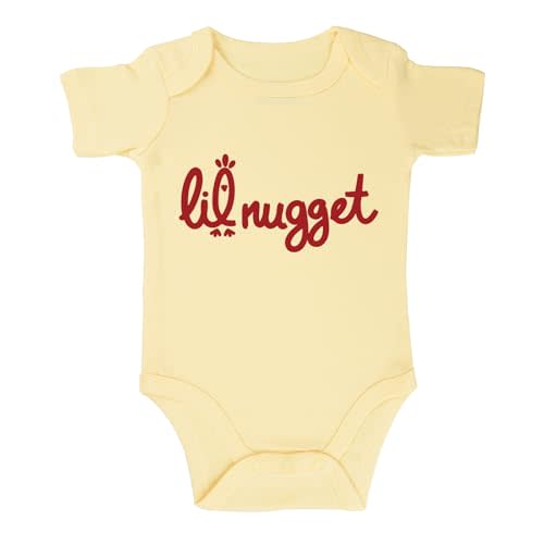 SproutJoy Little Nugget Bodysuit Baby Funny Lil Nugget Baby Bodysuit Chicken Bodysuits Boy Girls Clothes