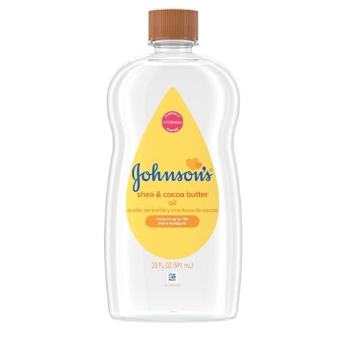 Johnson's Baby Oil with Shea & Cocoa Butter, 20 Fl. Oz